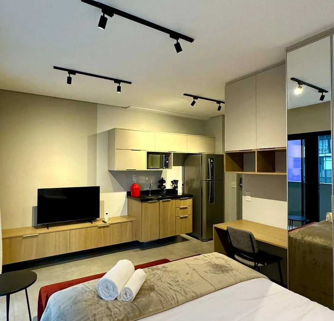 Studio Moderno E Funcional Vn Capote Valente Sao Paulo Apartment